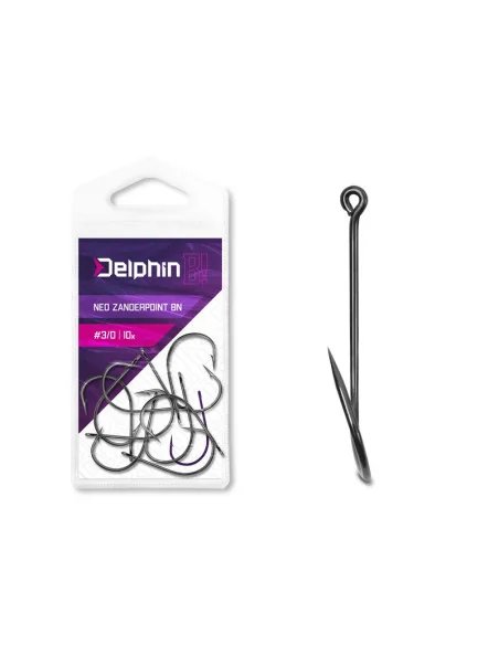 Delphin B! NEO ZanderPoint 3/0 Zander Angelhaken Extra Scharf 10 Stück