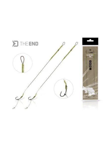 Delphin THE END 6 Blowback-Rig 2 Stück 20cm 25lbs Angelvorfach-Vorfächer-JJ-Fishing