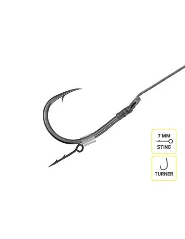 Delphin Braided Sting 6 Method Feeder Vorfach 8cm 0,20mm Geflochten 10 Stück Turner Hook-Method Feeder-JJ-Fishing