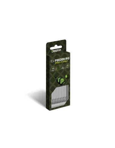 Delphin Braided Sting 6 Method Feeder Vorfach 12cm 0,20mm Geflochten 10 Stück Turner Hook-Method Feeder-JJ-Fishing