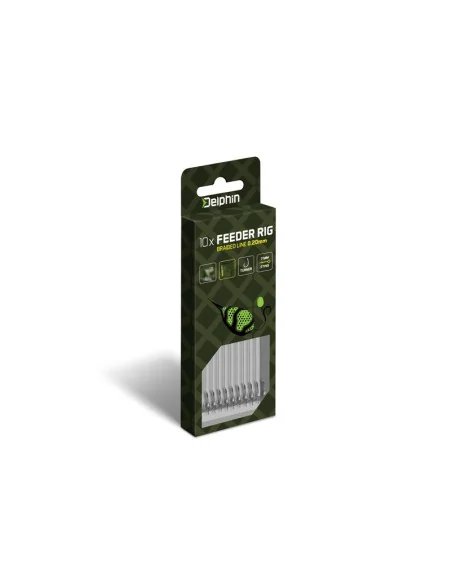 Delphin Braided Sting 4 Method Feeder Vorfach 12cm 0,20mm Geflochten 10 Stück Turner Hook