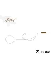 Delphin TheEND Tungsten Stopper Wolfram 24 Stück 2x7mm-Stopper & Baitscrews-JJ-Fishing 2