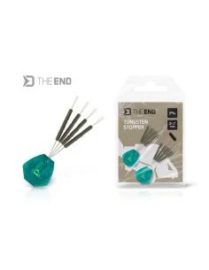 Delphin TheEND Tungsten Stopper Wolfram 24 Stück 2x7mm-Stopper & Baitscrews-JJ-Fishing