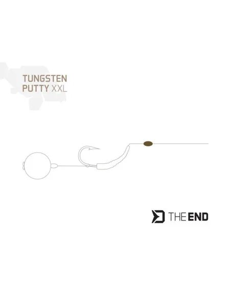 Delphin TheEND Tungsten Putty 15g XXL Knetblei-Endtackle-JJ-Fishing