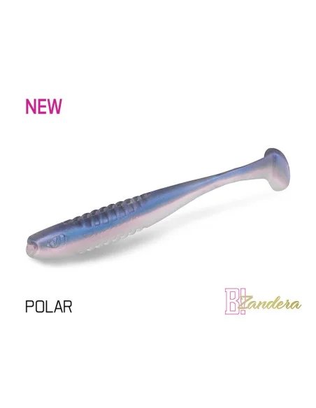 Delphin ZANDERA POLAR 12cm FlexiFLOAT UV Active Gummifisch Zander Special Köder 5 Stück-Köder-JJ-Fishing