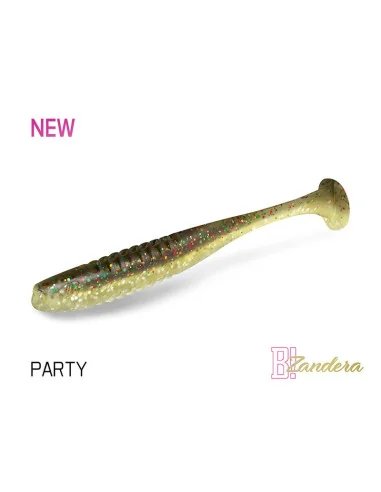 Delphin ZANDERA PARTY 12cm FlexiFLOAT UV Active Gummifisch Zander Special Köder 5 Stück-Köder-JJ-Fishing