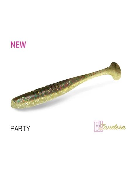 Delphin ZANDERA PARTY 12cm FlexiFLOAT UV Active Gummifisch Zander Special Köder 5 Stück-Köder-JJ-Fishing