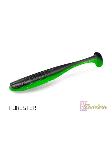 Delphin ZANDERA FORESTER 12cm FlexiFLOAT UV Active Gummifisch Zander Special Köder 5 Stück-Köder-JJ-Fishing