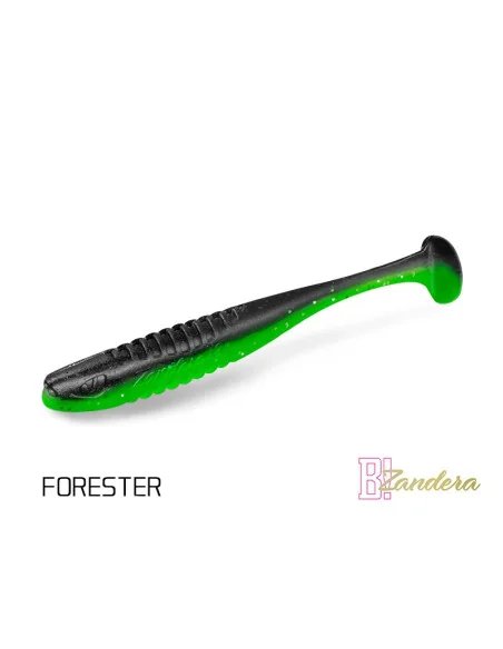 Delphin ZANDERA FORESTER 12cm FlexiFLOAT UV Active Gummifisch Zander Special Köder 5 Stück-Köder-JJ-Fishing