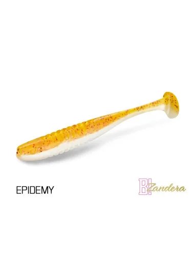 Delphin ZANDERA EPIDEMY 12cm FlexiFLOAT UV Active Gummifisch Zander Special Köder 5 Stück-Köder-JJ-Fishing