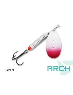 Delphin ARCH 20g RedEND UV Active Spinner Größe 5 Long Cast Hecht Wels Raubfisch Köder