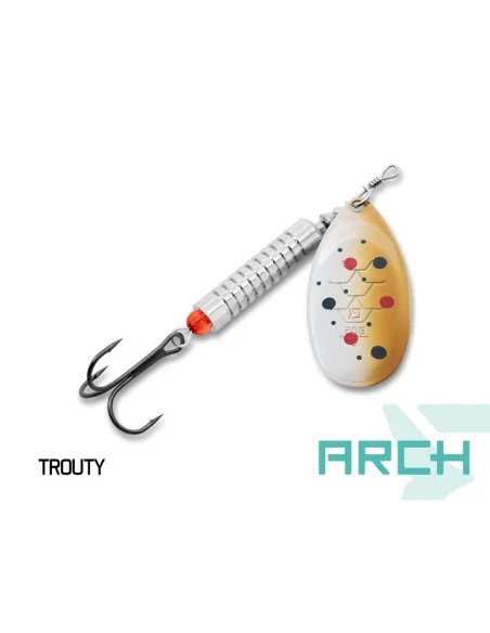 Delphin ARCH 20g TROUTY UV Active Spinner Größe 5 Long Cast Hecht Wels Raubfisch Köder-Blinker / Spinnköder-JJ-Fishing