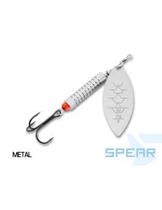 Delphin SPEAR 17g METAL UV Active Spinner Größe 5 Long Cast Hecht Wels Raubfisch Köder