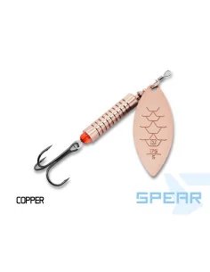 Delphin SPEAR 17g COPPER UV Active Spinner Größe 5 Long Cast Hecht Wels Raubfisch Köder-Blinker / Spinnköder-JJ-Fishing