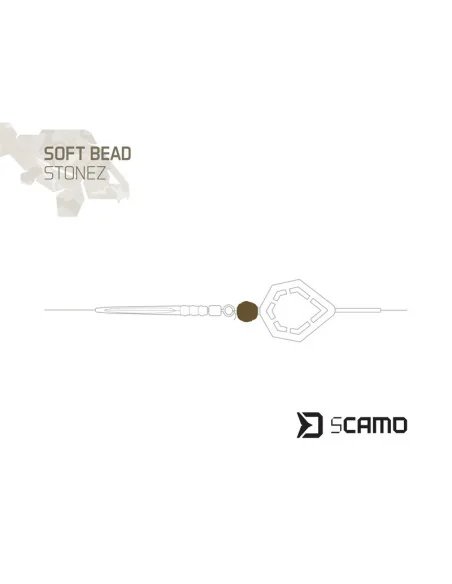 Soft beads Delphin sCAMO STONEZ 60 pcs | Delphin.sk