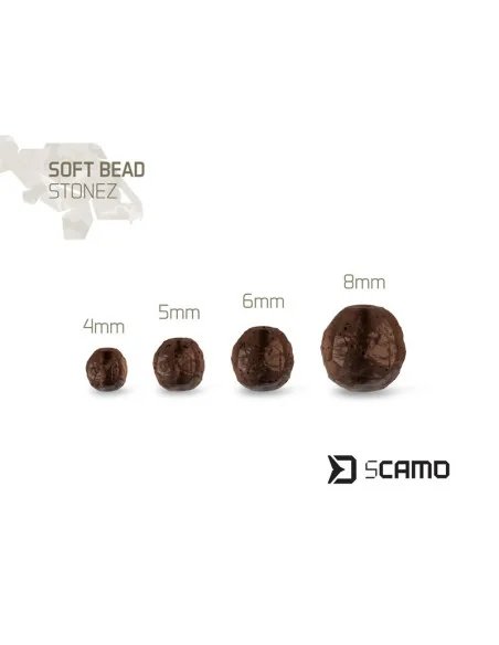 Delphin sCAMO STONEZ MIX Gummi Perlen 60 Stück Knotenschutz 10x4mm 20x5mm 20x6mm 10x8mm Stoßkugeln-Method Feeder-JJ-Fishing