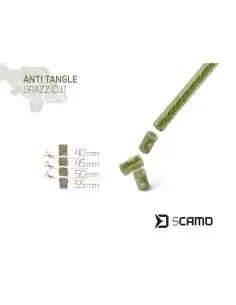 Delphin sCAMO Anti Tangle Sleeve GRAZZ Cut 10 Stück 55mm Länge Anpassbar 2
