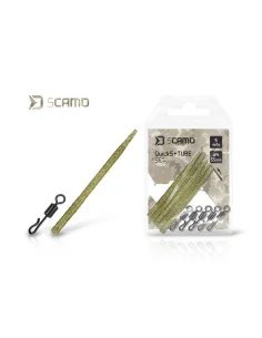 Delphin sCAMO Quick Change Swivel & Anti Tangle Sleeve Set QuickS + Tube 5 Sets Größe4