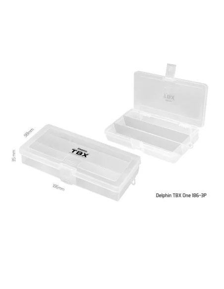 Delphin TBX One 186-3P 186x98x35mm Raubfisch Köder Box Kunstköderbox Kunstköder-Tackle & Co-JJ-Fishing