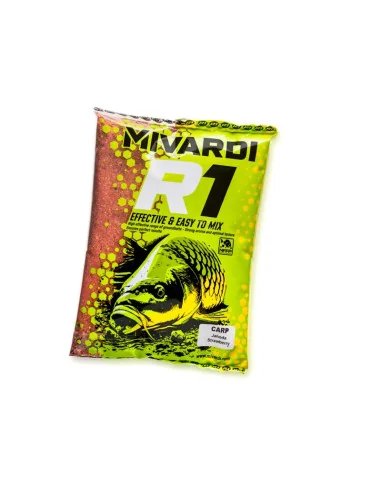 Mivardi R1 CARP Erdbeere 1,4Kg Groundbait Competition 1400g Edition Wettkampf Staubfutter Grundfutter-Köder-JJ-Fishing