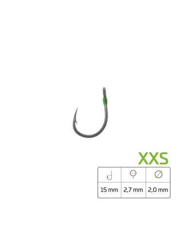 Zeck Wels Mr. Waller Hook XXS 4 Stück PTFE Beschitung Super Stabil Wels Angelhaken-Hook & Co-JJ-Fishing