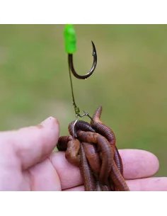 Zeck Wels Worm Clip Hair-Rig 22 mm 5 Stück Edelstahl Spange für Wurmbündel 2