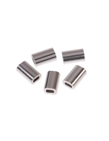 Zeck Wels Alu Sleeve 1.3mm 20 Stück Weiche Wels Quetschhülsen Schnurschonend Rostfrei-Endtackle-JJ-Fishing