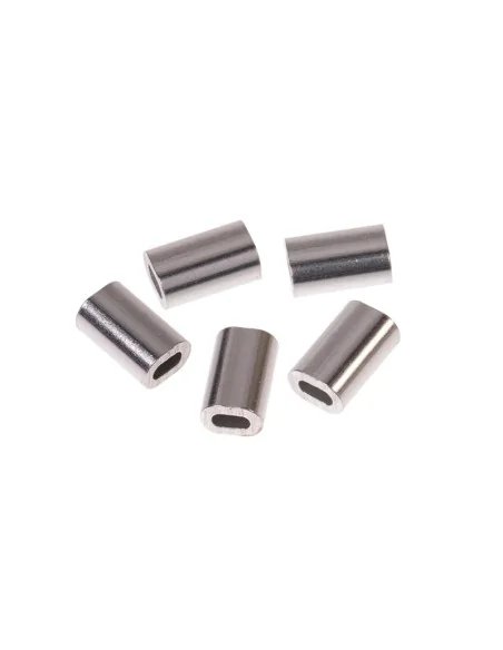 Zeck Wels Alu Sleeve 1.3mm 20 Stück Weiche Wels Quetschhülsen Schnurschonend Rostfrei-Endtackle-JJ-Fishing