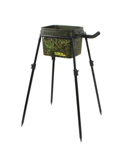 Carp Academy Spod Station mit Rutenablage und Trtansporttasche Futterkübel Halterung mit Teleskopbeine-Tackle & Co-JJ-Fishing