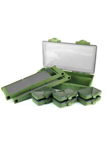 Carp Academy Carp Tackle Box L All-In-One  Green End Tackle Box