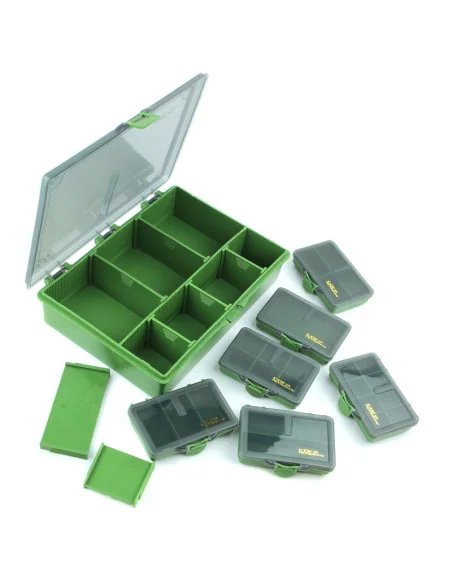Carp Academy Carp Tackle Box M All-In-One  Green End Tackle Box