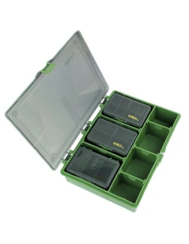 Carp Academy Carp Tackle Box M All-In-One  Green End Tackle Box