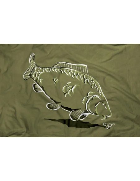 Delphin T-shirt "Catch Me" - Green with carp-Hoodie, Shirts, Jackets & Co-JJ-Fishing