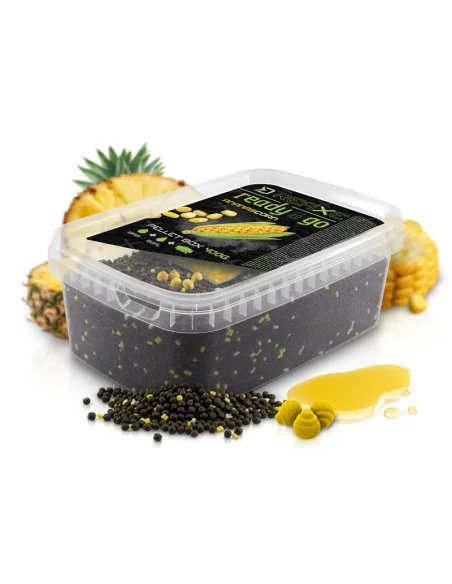 Delphin Reaxe Sweet Corn & Pineapple READY&GO 400g Pellet Box mit Liquid und Wafter-Wafters-JJ-Fishing