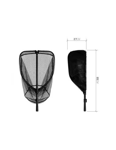 Delphin HALFER 190cm 60x50cm Predator Kescher Gummiert Raubfisch Angelkescher Klappbar