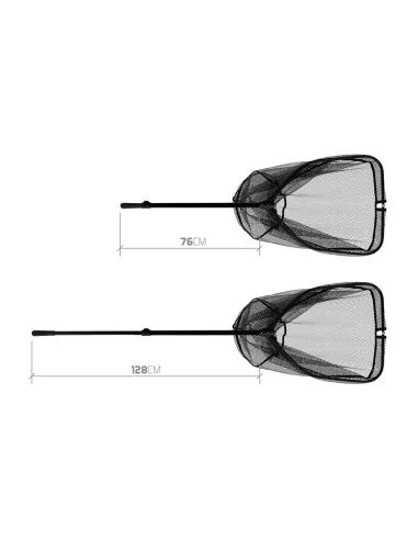 Folding landing net Delphin HALFER - Perfekt für Spinnangler