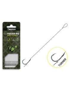 Delphin Braided Sting 4 Method Feeder Vorfach 12cm 0,20mm Geflochten 10 Stück Chinu Hook