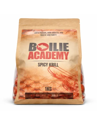 Boilie Academy Soluble Spicy Krill 20 mm 1kg Boilies Fast Action Baits