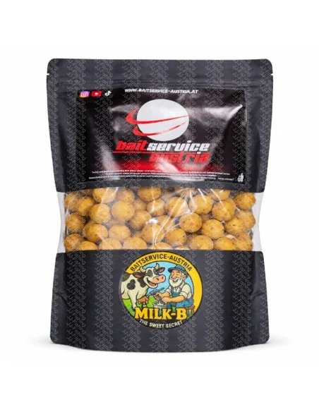 BSA Premium Range Milk-B 12mm Boilie 1Kg Baitservice Austria-Boilies-JJ-Fishing