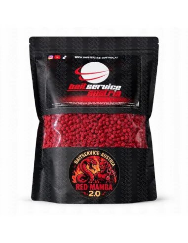 BSA Stick Mix Pellets Red Mamba 3mm 1Kg Bait Service Austria-Pellets-JJ-Fishing