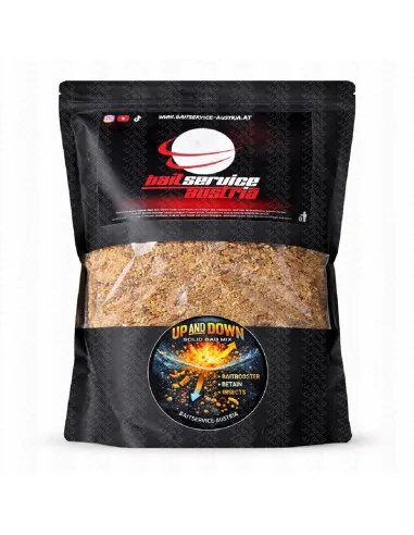 BSA Solid Bag Mic GELB PVA Stick Mix Up and Down Edition 1,5Kg mit Liquid Bait Service Austria-Groundbait & Partikelfutter-JJ...