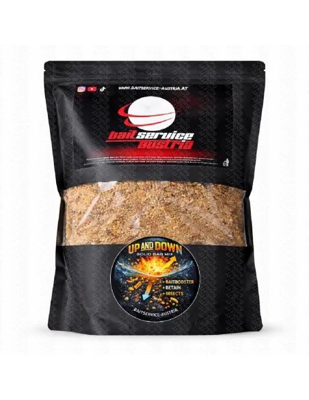 BSA Solid Bag Mic GELB PVA Stick Mix Up and Down Edition 1,5Kg mit Liquid Bait Service Austria-Groundbait & Partikelfutter-JJ...