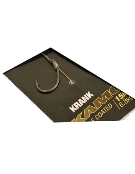 Korda Krank Ready Rig Barbed Size 4 15lb 1 Stück Angelvorfach Extra Scharfer Angelhaken-Vorfächer-JJ-Fishing