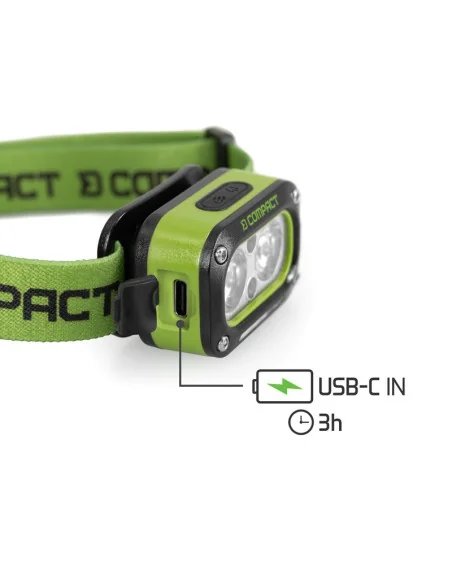 Delphin COMPACT 120lm 1200mAh Kopflampe Grün Stirnlampe-Kopflampen-JJ-Fishing