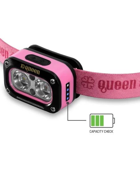 Delphin QUEEN 115lm 1200mAh Kopflampe Pinkes Licht Stirnlampe Rosa Light-Kopflampen-JJ-Fishing