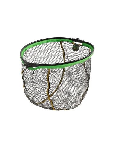 Delphin REAXE FloateR FoldROUND 60x50cm Gummiert Faltbarer Unterfang Kescherkopf Angelkescher-Kescher & Kescherzubehör-JJ-Fis...