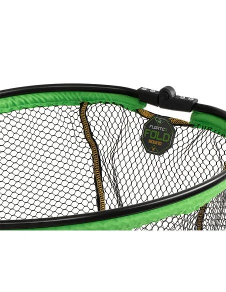 Delphin REAXE FloateR FoldROUND 50x40cm Gummiert Faltbarer Unterfang Kescherkopf Angelkescher-Kescher & Kescherzubehör-JJ-Fis...
