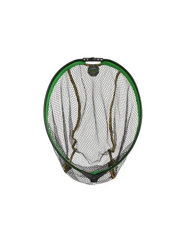 Delphin REAXE FloateR FoldROUND 50x40cm Gummiert Faltbarer Unterfang Kescherkopf Angelkescher-Kescher & Kescherzubehör-JJ-Fis...