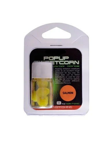 Nevis Pop Up Extra Mais Lachs Gelb Maisimitat Fake Bait in Dip-Fake Baits-JJ-Fishing