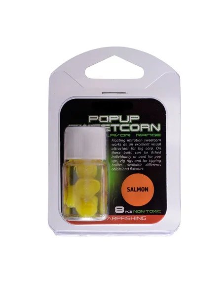 Nevis Pop Up Extra Mais Lachs Gelb Maisimitat Fake Bait in Dip-Fake Baits-JJ-Fishing